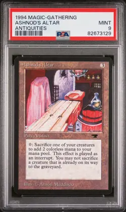 Ashnod's Altar - Antiquities - MTG - MINT - PSA 9. POP 15. More MTG in Store. - Image 1