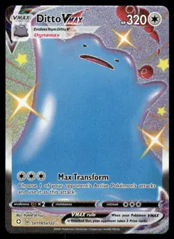 Pokemon Cards Ditto VMAX SV119/SV122 Shining Fates Holo Rare VMAX NM - Image 1