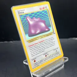 Pokemon TCG Ditto Fossil 3/62 Holo Rare LP - Image 2