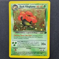 Dark Vileplume 13/82 - WoTC Team Rocket - Holo Rare Vintage Pokemon TCG English - Image 1