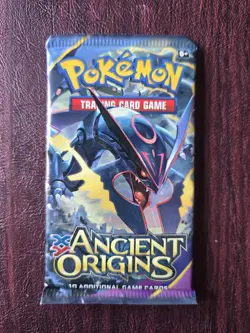 Sealed Pokemon XY-Ancient Origins Booster Pack Rayquaza Art - Image 1