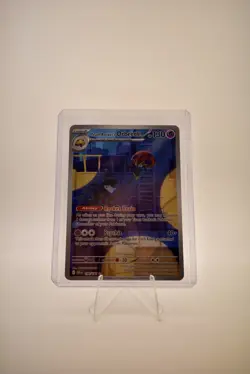Pokemon TCG Team Rocket’s Orbeetle 198/182 Destined Rivals Illustration Rare NM - Image 1