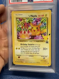 2021 POKEMON CELEBRATIONS CLASSIC COLL #24 BIRTHDAY PIKACHU-HOLO PSA 10 Gem Mint - Image 5