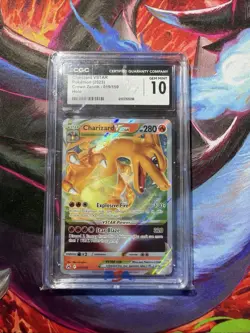 Charizard VSTAR 019/159 Crown Zenith Graded CGC Gem Mint 10 Pokemon - Image 1