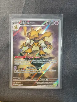 Pokemon MEP 009 - Black Star Promo Alakazam Full Art - NM - Image 1