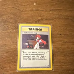 Pokemon The Rocket's Trap 19/132 Gym Heroes Holo Rare Trainer Unlimited - Image 1