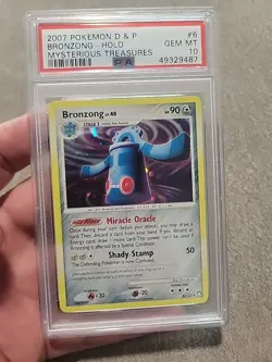 2007 Pokemon Bronzong Holo #6 Psa 10 Mysterious Treasures Dp - Image 1