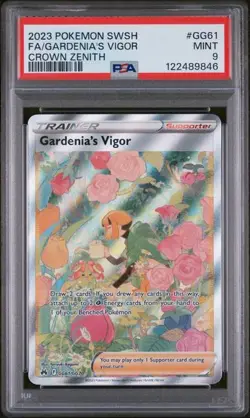 Gardenia's Vigor PSA 9 MINT GG61/GG70 Full Art Crown Zenith Galarian Gallery - Image 1