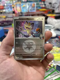 Pokemon TCG Ascended Heroes T Rockets Meowth Reverse Holo basic energy 161/217 - Image 1
