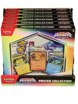 (LOT OF 6)NEW Pokemon TCG S&V Prismatic Evolutions Poster Collection Box Sealed - Image 1