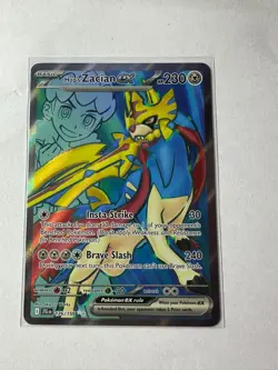 Pokemon TCG Hop's Zacian EX Full Art Card 176/159 Journey Together - Image 1