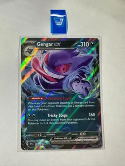 Pokemon TCG Gengar EX Scarlet Violet-Temporal Forces 104/162 Holo Double Rare - Image 1