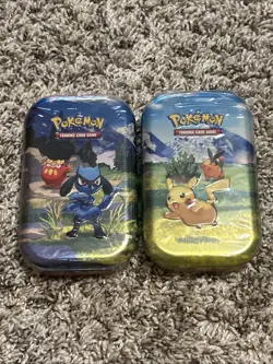 Pokemon Mega Evolution Ascended Heroes Mini Tin Pikachu English New In-Hand x 2 - Image 1