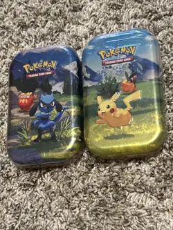 Pokemon Mega Evolution Ascended Heroes Mini Tin Pikachu English New In-Hand x 2 - Image 2