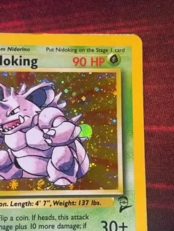 Nidoking 11/130 Holo Rare - Pokemon Base Set 2 Unlimited - LP-/MP Wotc Vintage - Image 3
