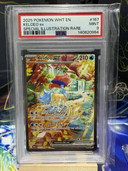 Pokemon TCG - Keldeo ex - 167/086 - White Flare - SIR - PSA 9 - Image 1