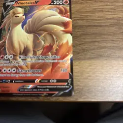 Pokemon Ninetales V 026/192 Ultra Rare SWSH Rebel Clash NM - Image 4