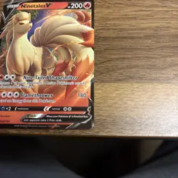 Pokemon Ninetales V 026/192 Ultra Rare SWSH Rebel Clash NM - Image 5