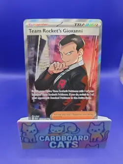 Pokemon Team Rocket's Giovanni 225/182 Destined Rivals Ultra Rare Holo Trainer - Image 1