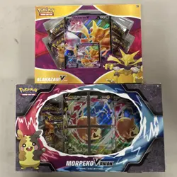 Pokemon Alakazam V Box & Morpeko V-Union Special Collection Box Promo English - Image 1