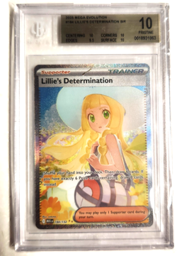 🔥🔥BGS 10 Lillie's Determination 184/132 SIR Mega Evolution MEG Pokemon🔥🔥 - Image 1