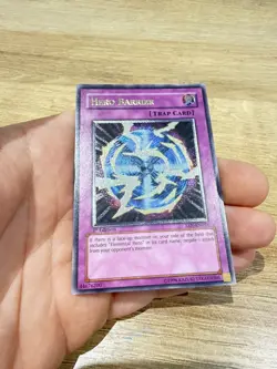 YUGIOH HERO BARRIER EURO ULTIMATE RARE 1ST EDITION NM EEN-EN049 - Image 2
