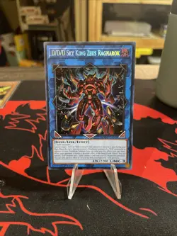 YUGIOH - D/D/D SKY KING ZEUS RAGNAROK - SECRET RARE - NM - 1ST ED - DOOD EN049 - Image 1