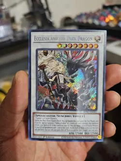 Yugioh! Ecclesia and the Dark Dragon BPRO-EN041 Secret Rare 1st Edition NM - Image 1