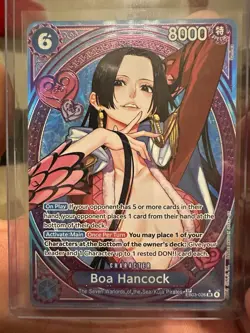 Bandai Boa Hancock One Piece Card Game EB03-026 SP Special Foil Seven Warlords - Image 1