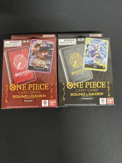 One Piece TCG Sound Loader Vol 1 and Vol 2. New Sealed with Luffy and Enel Promo - Image 1
