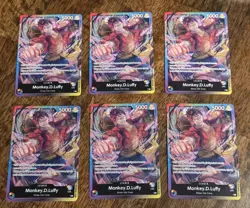 Monkey.D.Luffy Release Event Leader Lot (6) One Piece English NM Promo (x6) - Image 1