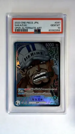 One Piece Sakazuki Alternate Art OP05-041 Japanese PSA 10 - Image 1