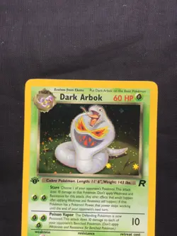 Pokemon Cards: Team Rocket 1st Edition Rare Holo: Dark Arbok 2/82 - Image 2
