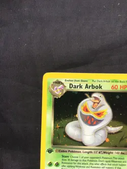Pokemon Cards: Team Rocket 1st Edition Rare Holo: Dark Arbok 2/82 - Image 3