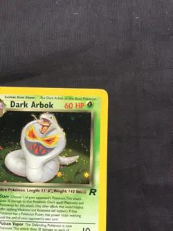 Pokemon Cards: Team Rocket 1st Edition Rare Holo: Dark Arbok 2/82 - Image 4