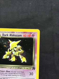 Pokemon Cards: Team Rocket 1st Edition Rare Holo: Dark Alakazam 1/82 - Image 4
