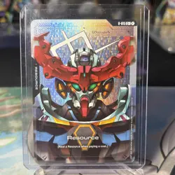Gundam TCG Card Game Dual Impact Foil Resource GD02 R-015 C++ GQuuuuuuX Gundam - Image 1