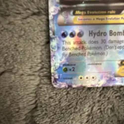 Pokemon M Blastoise EX Full Art Ultra Rare Holo XY 30/146 Card - Image 4