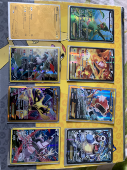 9 Pokemon Cards - Rare EX's (Full Art) Holographic - Image 1