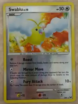 Pokemon Card Swablu SH5 Platinum Shiny Secret Holo Rare - Image 1