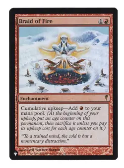 Braid of Fire The List Reprints FOIL - NM MTG Card - Image 1