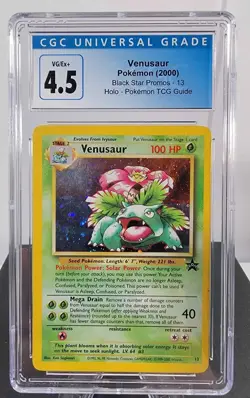 Venusaur Holo Black Star Promo 2000 Pokemon Card #13 CGC 4.5 - Image 1