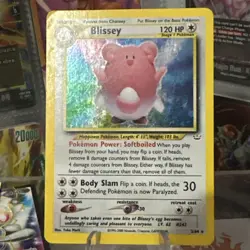 2000 Pokemon Neo Revelation Blissey Holo Card 2/64 - Image 1