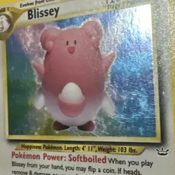 2000 Pokemon Neo Revelation Blissey Holo Card 2/64 - Image 2
