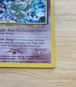 Pokemon TCG Misdreavus Neo Revelation Holo Card 11/64 Unlimited Rare #S335 - Image 4