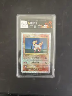Ponyta 87/110 Legendary Collection Reverse Holo Pokemon Card Vintage HGA 6.5 - Image 1