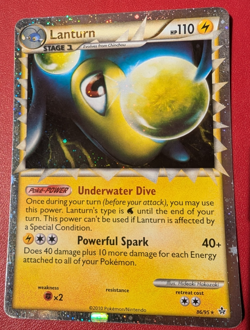 Lanturn 86/95 Unleashed Prime Holo Pokemon Card Excellent Condition - Image 1