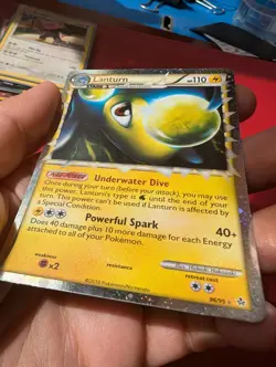 Lanturn 86/95 Unleashed Prime Holo Pokemon Card Excellent Condition - Image 3