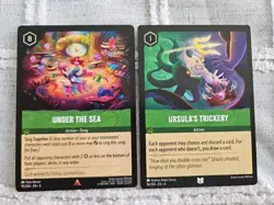 Disney Lorcana LOT of 2 PACK FRESH Action Cards Under The Sea 95 Ursula's... - Image 1