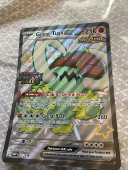 Great Tusk ex - 072 (Paldean Fates Stamped) 072 Jumbo Cards Holo - Image 1